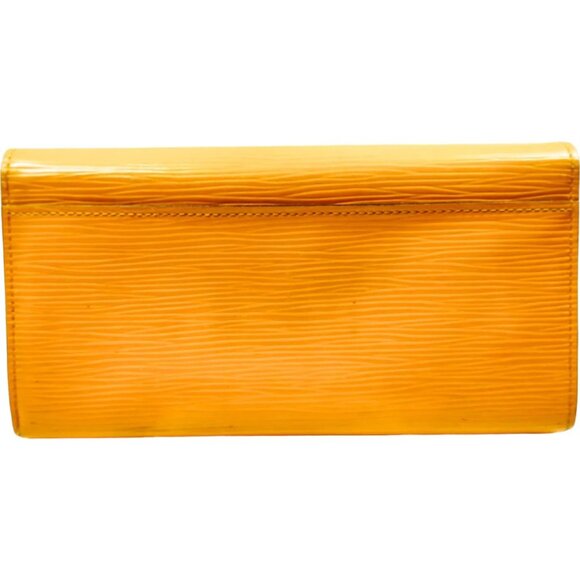 354233AO (G4) Louis Vuitton Wallet Long Portefeuille Yellow Epi Leather w/Box - Picture 2 of 10